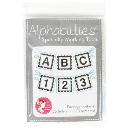 Alphabitties Speciality Marking Tools by It's Sew Emma. Grey