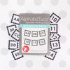 Alphabitties Expansion Pack by It's Sew Emma. Gray