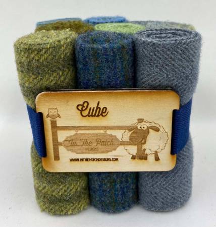 Curler Cube Hand Dyed Wool by In the Patch Designs. Oceans and Lakes