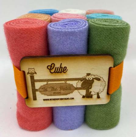 Curler Cube Hand Dyed Wool by In the Patch Designs. Pastels