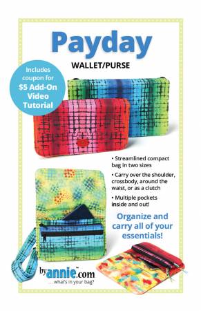 Payday Wallet/Purse Pattern by Annie Unrein of ByAnnie Designs.