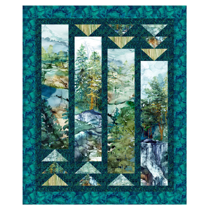 Ingots Pattern by Quilting Renditions for Northcott Fabrics.