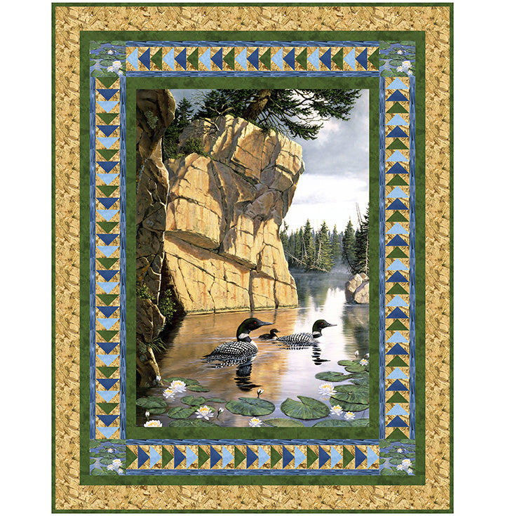 Flight Around the Lake pattern by Laureen Smith of Tourmaline & Thyme Quilts.