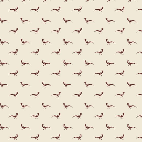 Pint Sized Neutrals by Carrie Quinn for Marcus Fabrics. Pheasant - Red