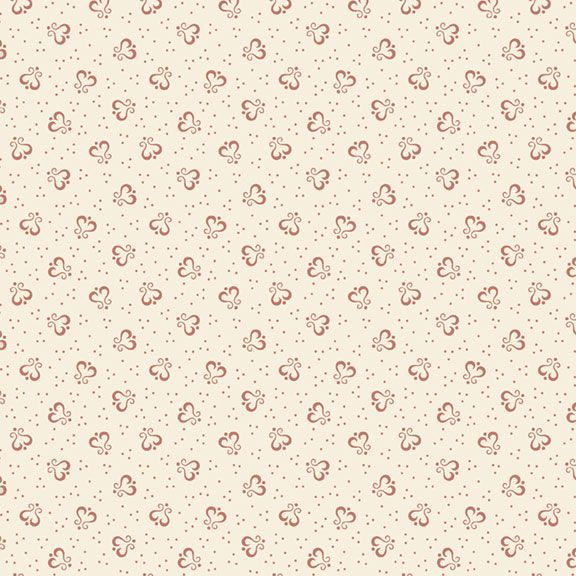 Pint Sized Neutrals by Carrie Quinn for Marcus Fabrics. Divided Heart - Pink