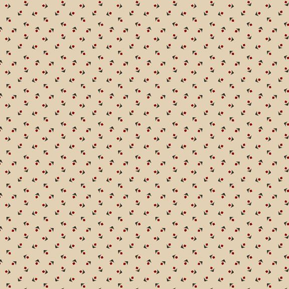 Pint Sized Neutrals by Carrie Quinn for Marcus Fabrics. V Circle - Red