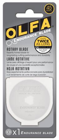 45 mm Endurance Rotary Blades by Olfa. 1 Pack