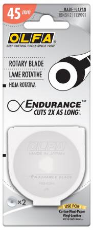 Endurance Rotary Replacement Blade by OLFA. 2 Pack - 45mm