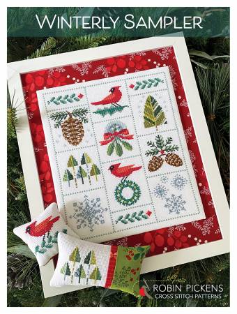 Winterly Sampler pattern by Robin Pickens of Robin Pickens Cross Stitch Patterns.