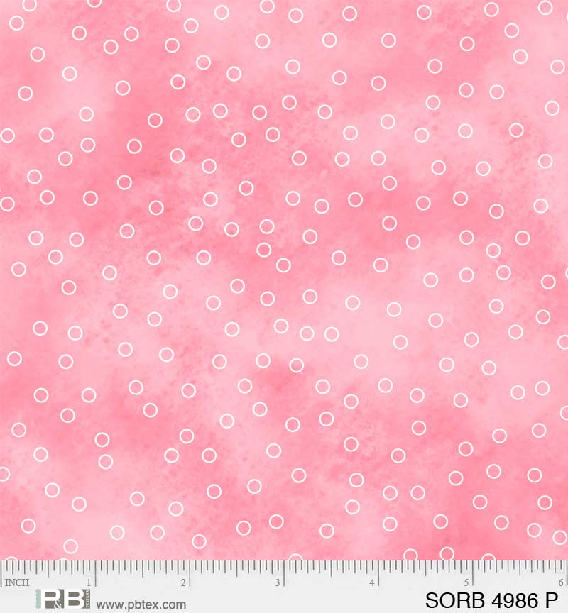 Sorbet by Wendy Sheppard for P&B Textiles. Tossed Dots Pink