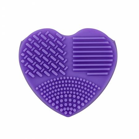 Heart Shaped Mat Cleaning Pad 3 by The Gypsy Quilter. Purple - 1/4 inch x 1 inch