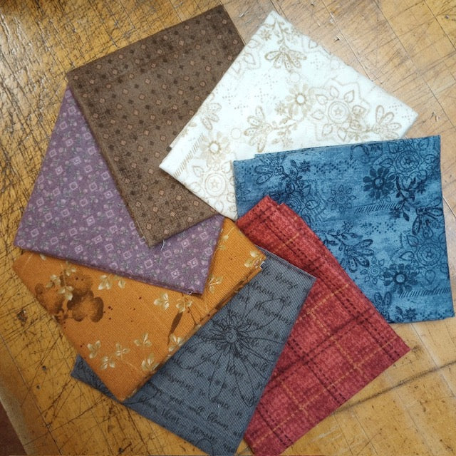 Picture of fat quarters in the bundle of Where the Wind Blows Flannels - 7 total