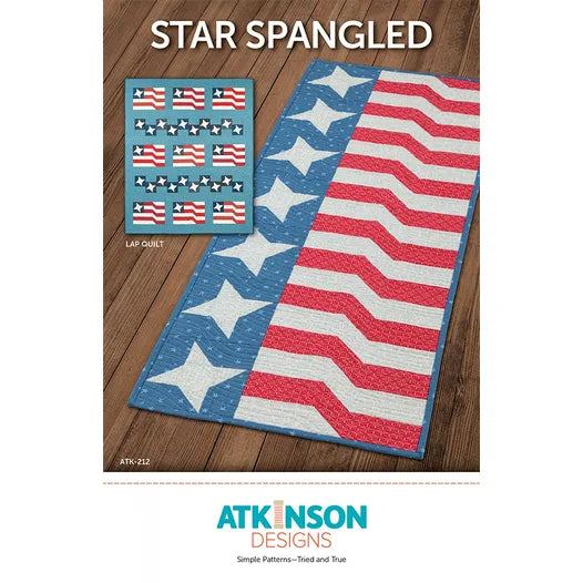 We are delighted to announce a fantastic addition to our extensive catalog of quality quilting patterns. The Star Spangled #ATK-212 from Atkinson Designs is now available for retail distribution, and it’s already making waves in the quilting community.
