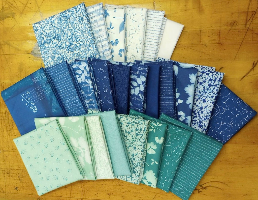 Bluebell by Janet Clare for Moda. Fat Quarter Bundle 26 Pieces.