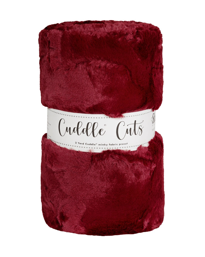 2 Yard Cut Luxe Cuddle Cut by Shannon Fabrics. Hide Merlot