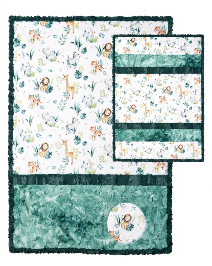 Lullaby Cuddle® Kit Jungle Rumble from Shannon Fabrics. 28 inch x 41 inch