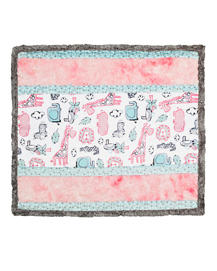 Wee One Cuddle Kit by Shannon Fabrics. Lionaround Pink