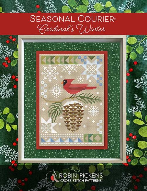 Seasonal Courier: Cardinal's Winter  Cross Stitch Pattern