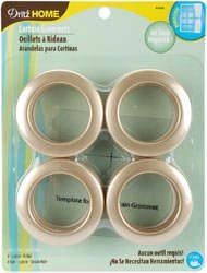1 5/8 inch Curtain Grommets by Dritz Home. Matte Gold 