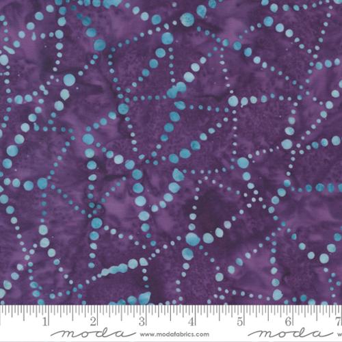 Welcome to Paradise Feathers Aqua Batik Quilt Fabric AMD-20315-70