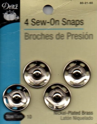 Sew-On Snaps Size 10