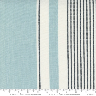 White and shades of blue toweling in 18" wide 992 271