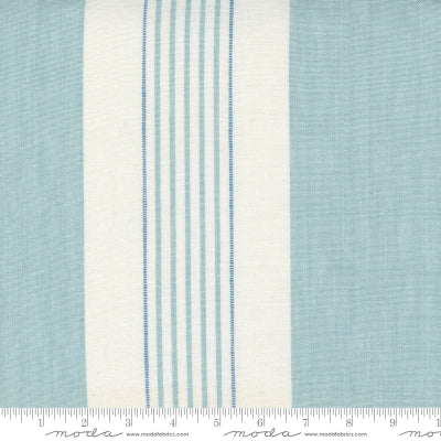 Light Blue and White stripes on this 18" wide toweling. 992 274