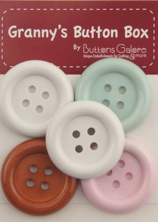 Buttons Galore GBX306 Grannys Button Box Chunky Autumnal Buttons