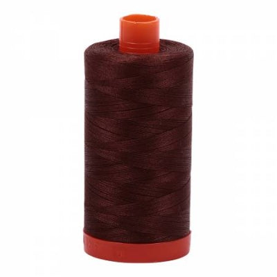 Cotton Thread by Aurifil. Chocolate Brown - 50 wt. 2 ply.