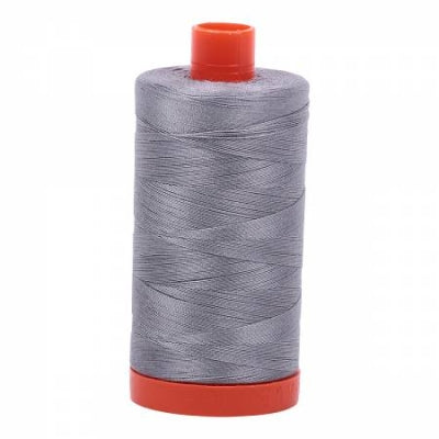 Cotton Thread by Aurifil. Silver Gray - 50 wt. 2 ply