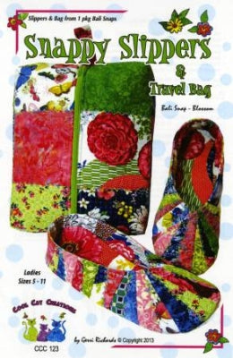 Snappy Slippers & Travel Bag pattern by Gerri Richards for Cool Cat Creations.
