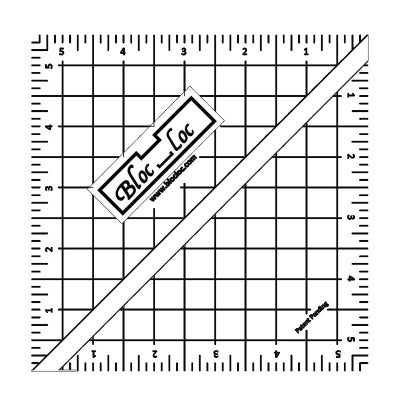 Bloc_Loc 3.5 Half-Square Triangle Square Up Ruler