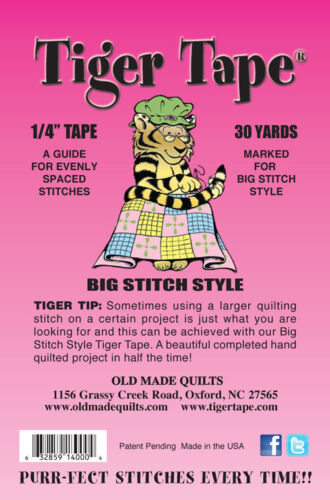 Tiger Tape - Big Stitch tt 1500 – River's Edge Antiques and Quilt Loft